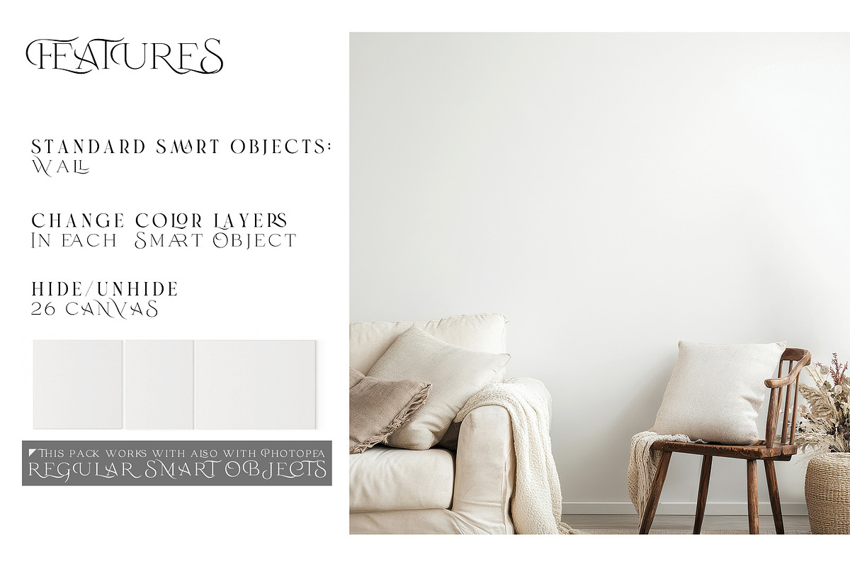26 Sizes Canvas Print & Wall Mockup, a Product Mockup by mock-ups (Photo 3 of 13)