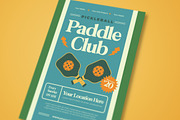 Pickleball Padle Club Flyer, a Flyer Template by megarez (Thumbnail 3 of 3)