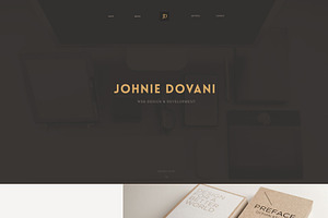 Johnie PSD - One Page Porfolio