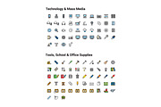 +1000 FILLED LINE ICONS, an Outline Icon by beguima (Thumbnail 16 of 17)