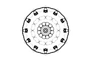 Decorative Mandala Digital Art Pack, a Decorative Illustration by NJ Himel (Thumbnail 96 of 101)