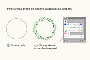 Wreath Brushes for Illustrator, a Brush Add-On by Olga Proz (Thumbnail 2 of 5)