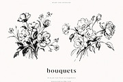 Hand Drawn Bouquets, a Decorative Illustration by PeDe Designs (Thumbnail 4 of 10)