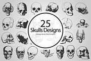 Skull Designs (Vector), an Object Graphic by BIOWORKZ (Thumbnail 1 of 5)