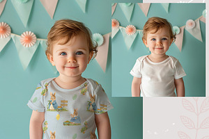 Baby Apparel Mockup PSD Set