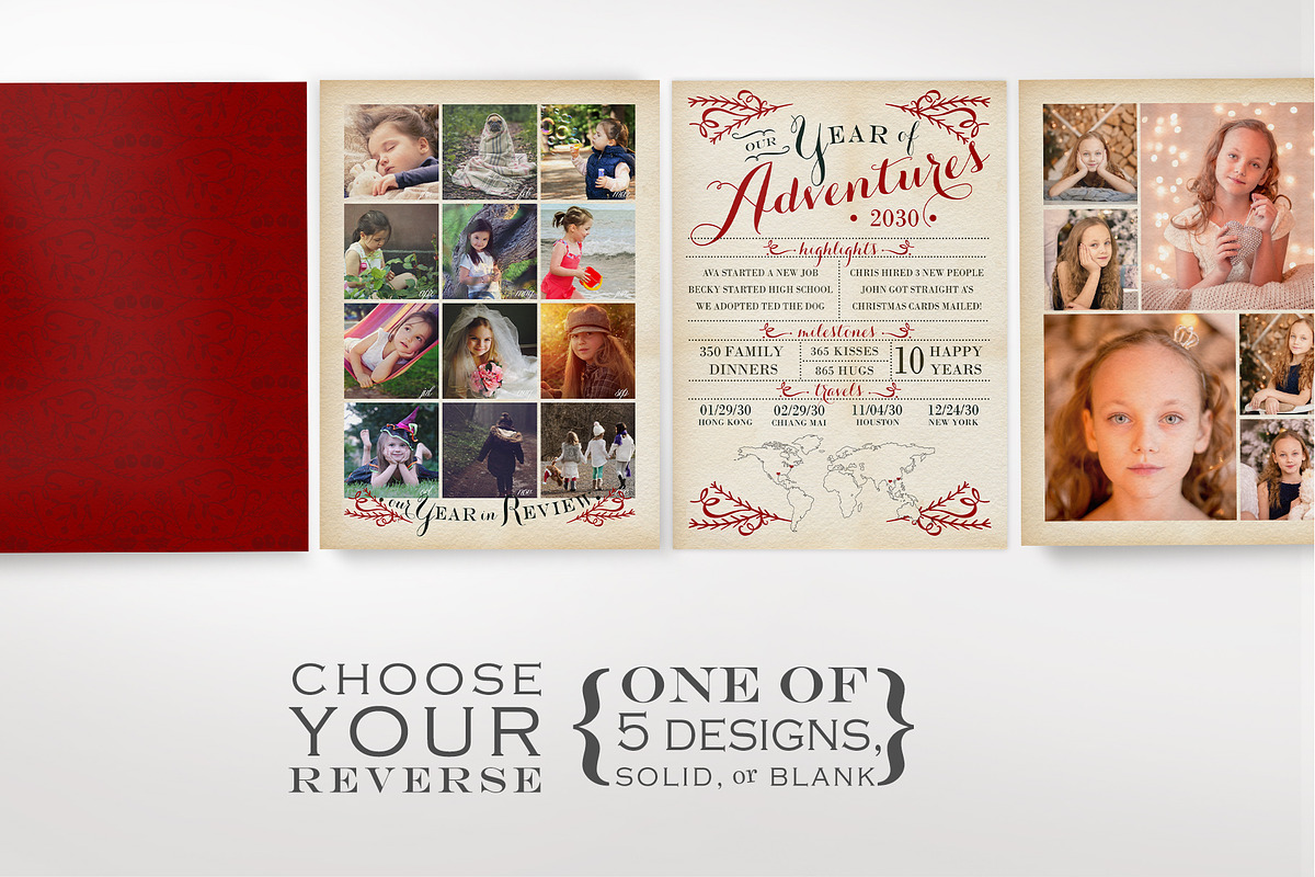 Christmas Photo Card Template, a Card Template by The Geekery Store (Photo 3 of 4)