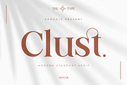Clust - Modern Serif Elegant, a Serif Font by The_Type (Thumbnail 1 of 11)