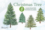 Watercolour Christmas Trees Holidays, an Object Illustration by Bloomella (Thumbnail 5 of 6)