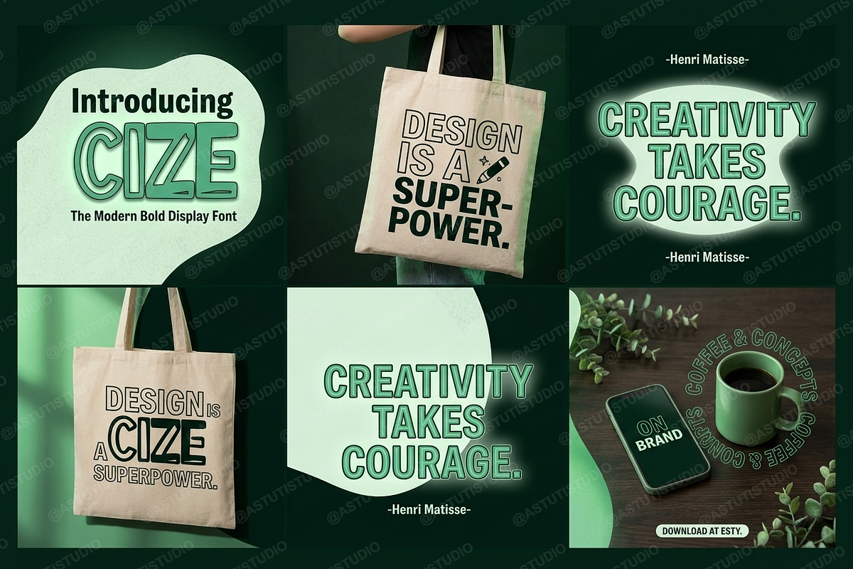 Cize - Elegant Modern Serif, a Serif Font by Astuti Studio (Photo 6 of 25)