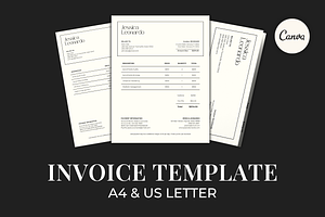 Printable Invoice Template for Canva, a Branding & Logo Template by Meraki Templates