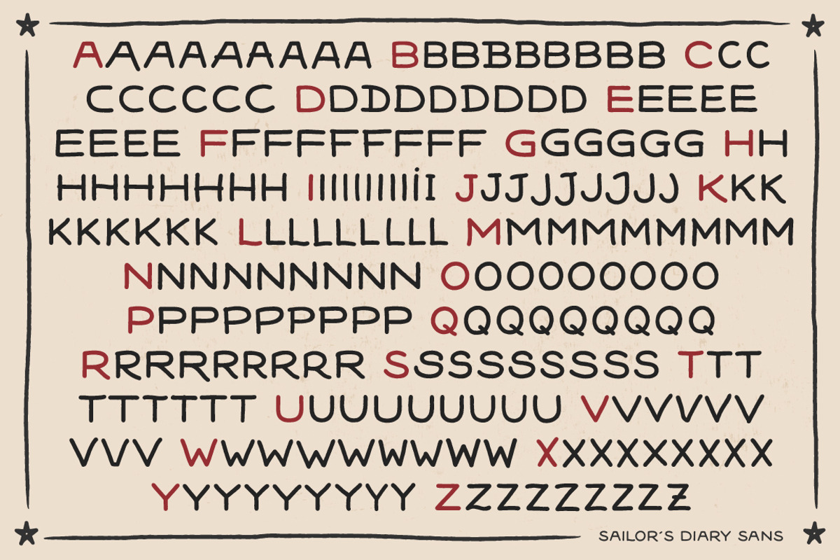 Sailors Diary Font Bundle preview 7
