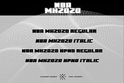 NBA MH2020, a Sans Serif Font by Alphabet Agency (Thumbnail 2 of 2)