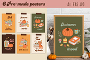 Cozy Autumn Books Clipart Bundle, an Object Illustration by NataKa (Thumbnail 4 of 10)