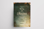 Merry Christmas Vintage Flyer Cards, a Flyer Template by PixelsDesign (Thumbnail 3 of 4)