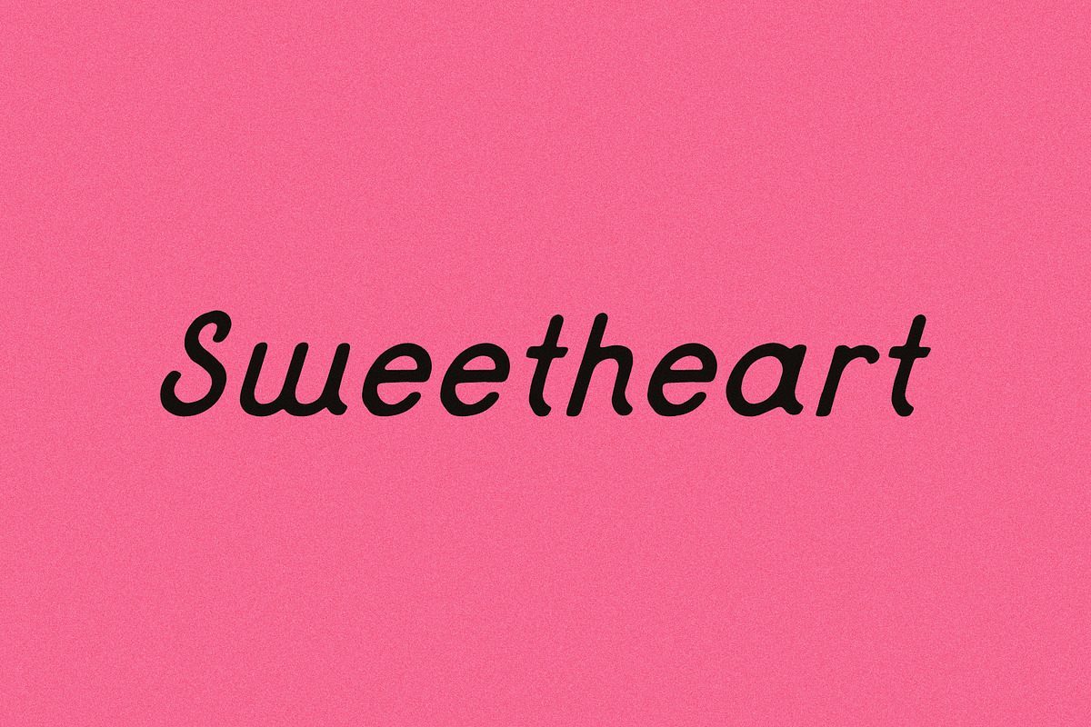 Sweetheart | Handmade Italic Font, a Script Font by Taylor Penton (Photo 1 of 4)