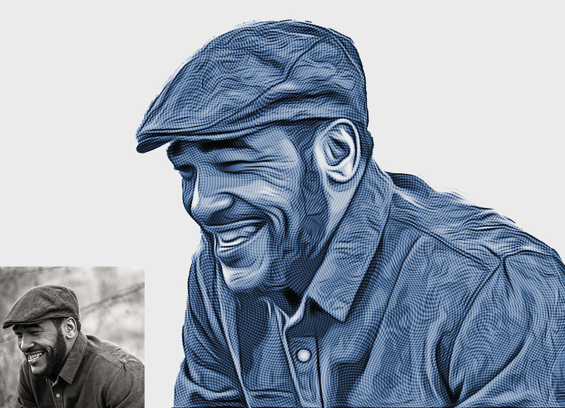 Engrave Photoshop Action, an Action Add-On by Studio Retouch (Photo 2 of 12)