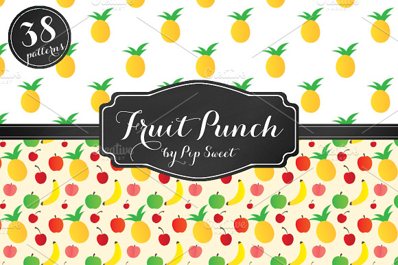 Fruit Punch 38 Seamless Pattern Set preview 5