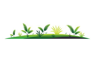 Green lawn with grass and, an Object Illustration by Things for designers