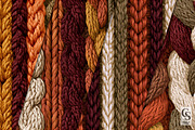 Fall Knitted Wool Seamless Pattern, a Pattern Graphic by Creative Store (Thumbnail 2 of 5)