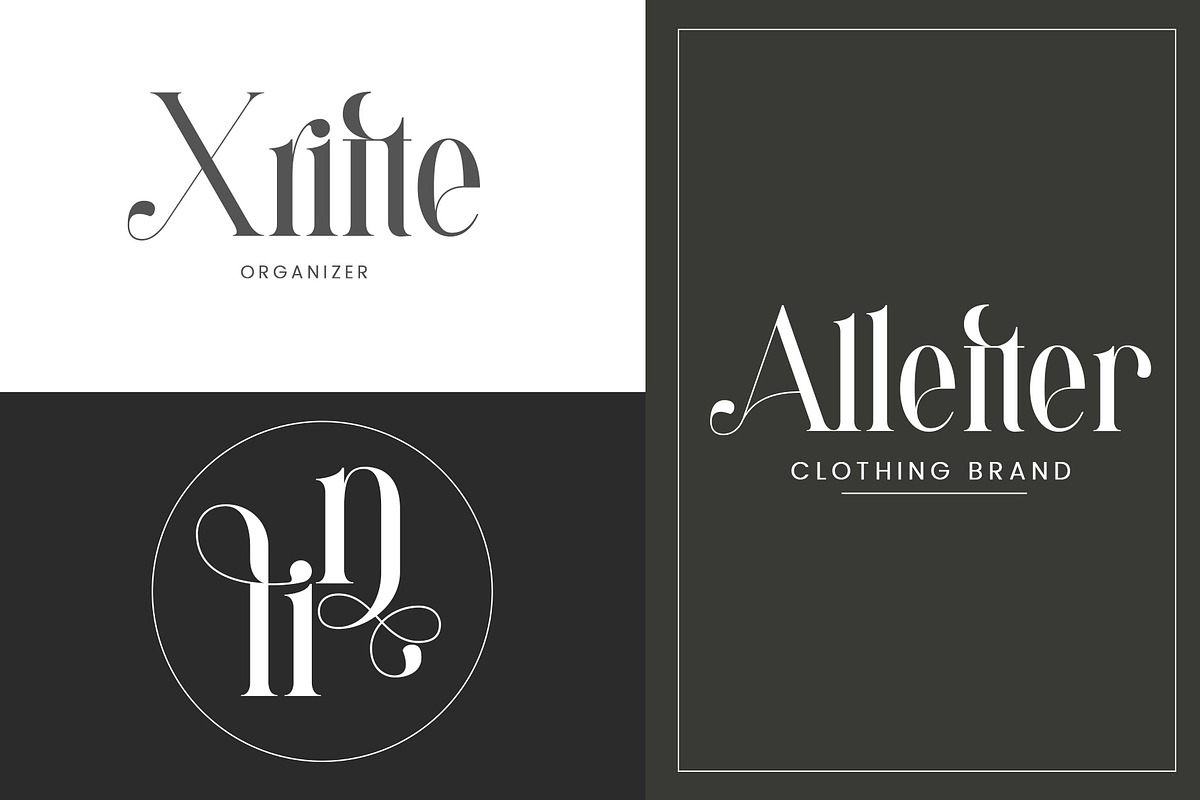 Amelia - Modern Serif Font, a Serif Font by Aqeel_Art (Photo 5 of 12)