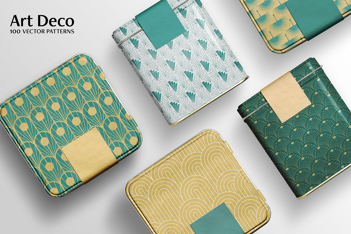 Art Deco Patterns Collection, a Pattern Graphic by DesignerCandies (Photo 8 of 21)