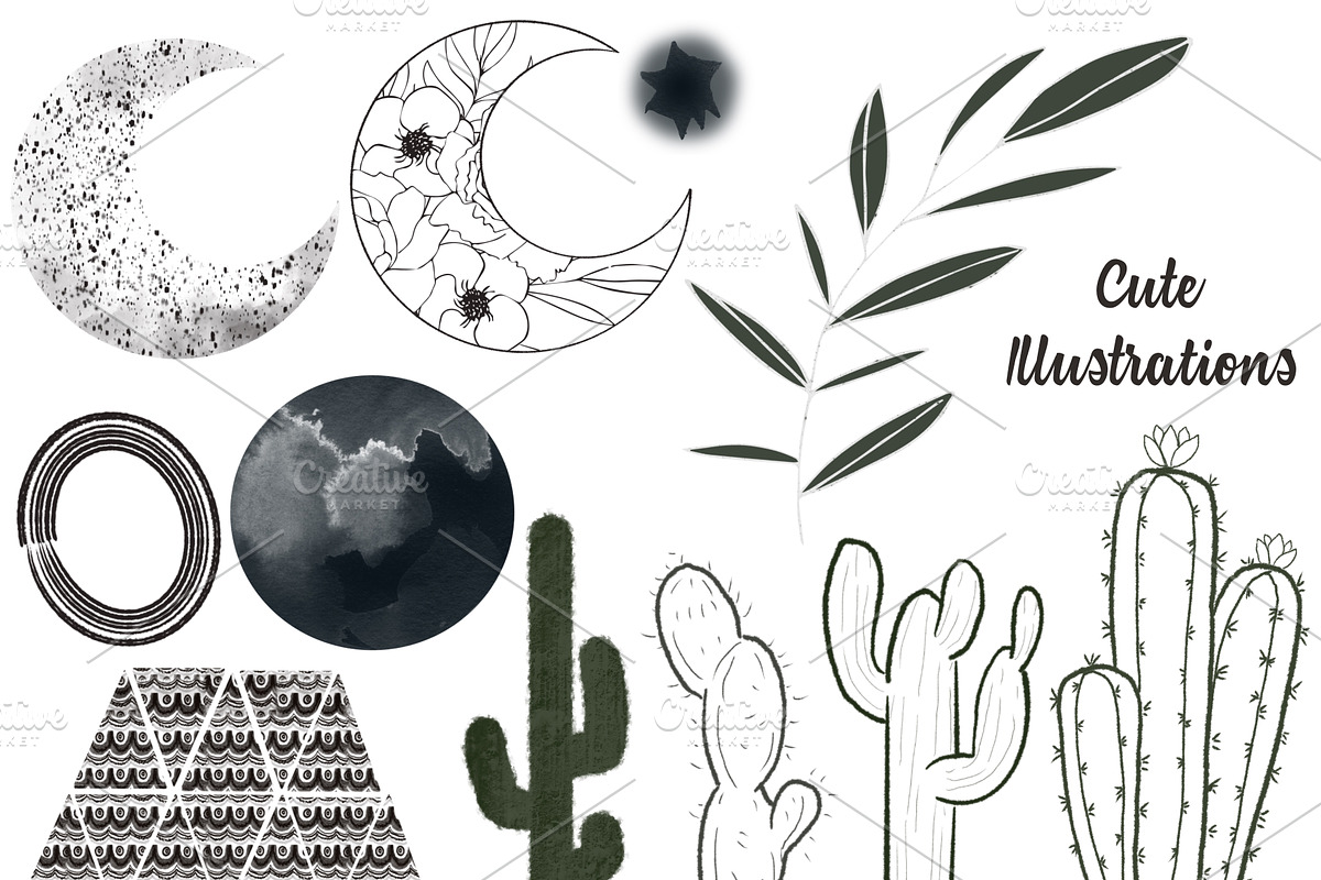 Procreate Brushes Abstract Whimsical, a Brush Add-On by Li Zamperini (Photo 10 of 12)