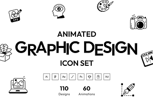Graphic Design Icon Set, an Outline Icon by Vectors Market