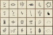 150 Hand Drawn Elements -Nature III-, an Animal Illustration by Michael Rayback Design (Thumbnail 6 of 15)