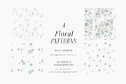 Watercolor Blue White flowers, a Decorative Illustration by Grace Noboa Illustrations (Thumbnail 11 of 14)
