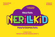 Nerillkid - Playful Display Font, a Handwritten Font by twinstd (Thumbnail 1 of 9)