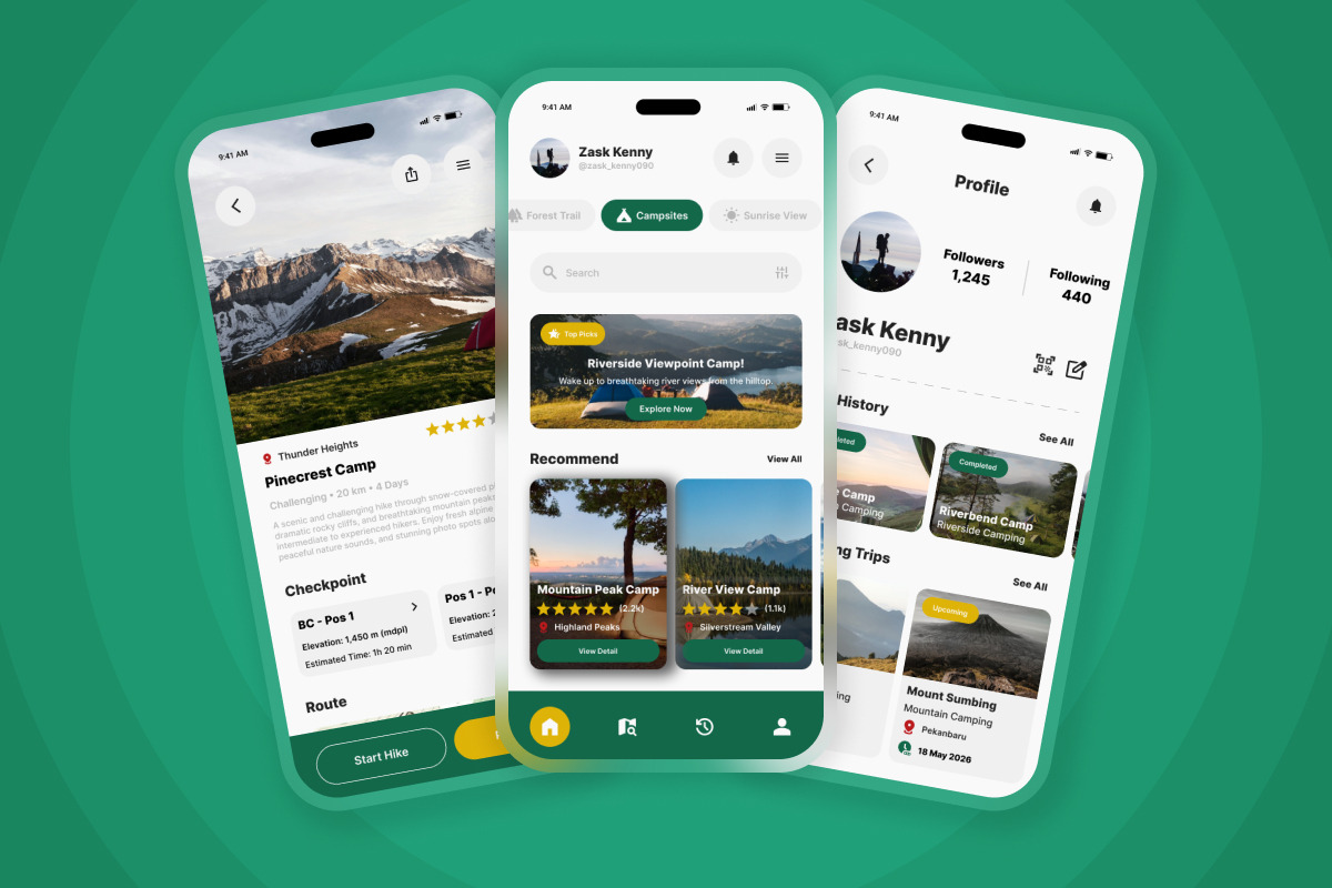 Maventure - Camping & Hiking Mobile, an App Template by twinstd (Photo 4 of 5)