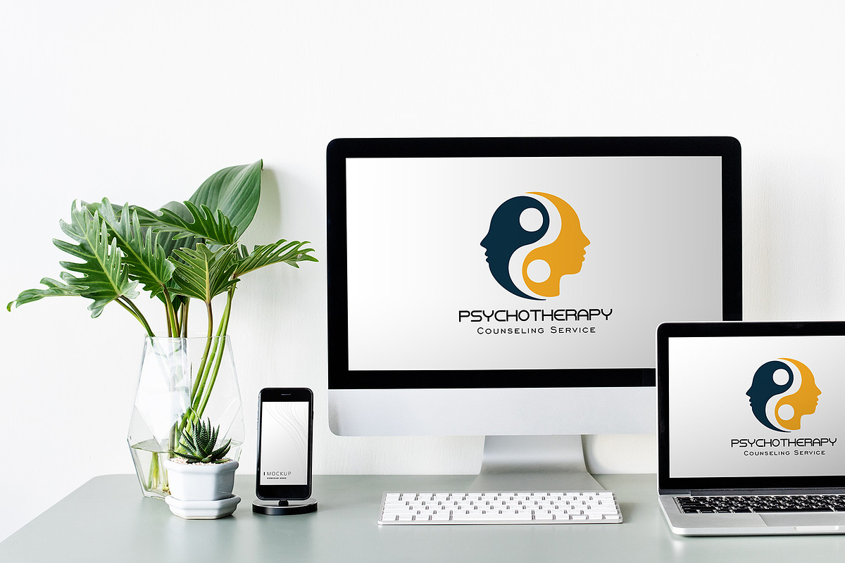 Psychotherapy Logo Template preview 3