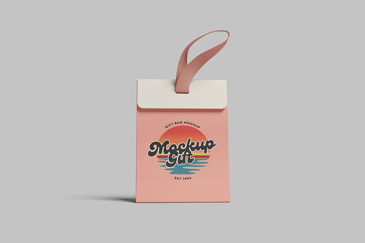 Gift Bag Mockup, a Packaging Mockup by seramoe (Photo 5 of 5)