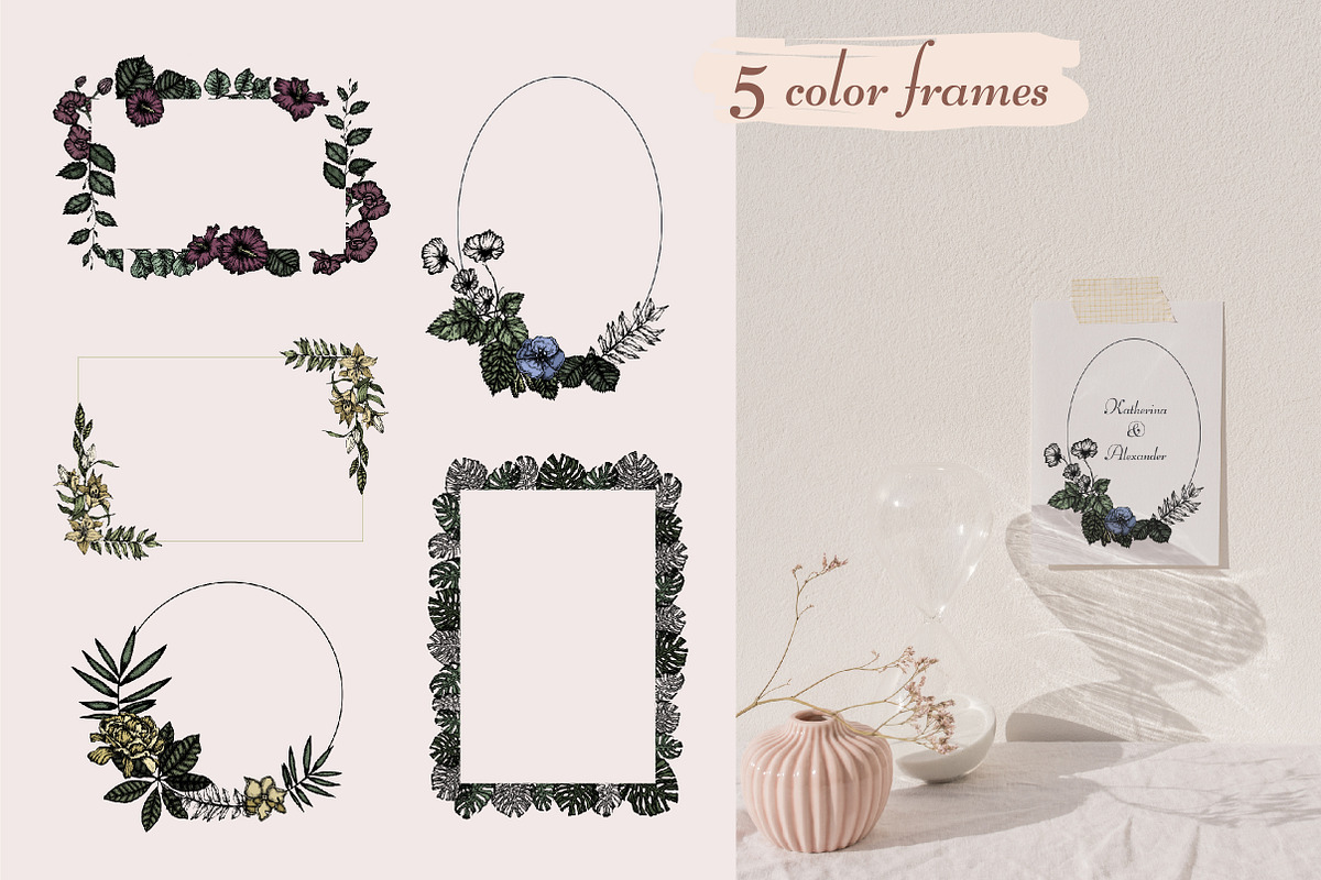 Digital Vintage Flowers, a Decorative Illustration by Onceli*art (Photo 6 of 14)