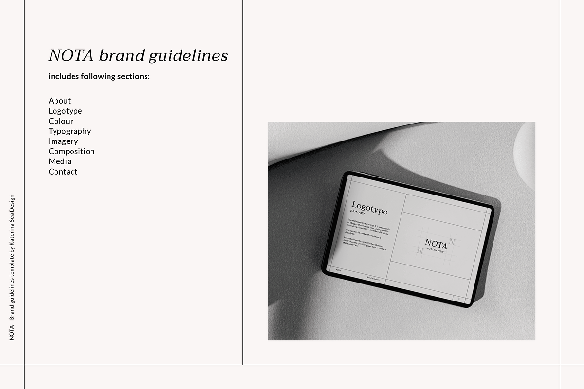 Brand guidelines template, a Branding & Logo Template by Katerina.Sea.Digital (Photo 5 of 7)