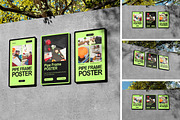 Pipe frame Poster Mockup, an Advertising Mockup by HanaSaka_Studio (Thumbnail 1 of 5)