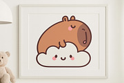 Capybara Sleep Clipart Set, an Animal Illustration by Palau (Thumbnail 5 of 10)