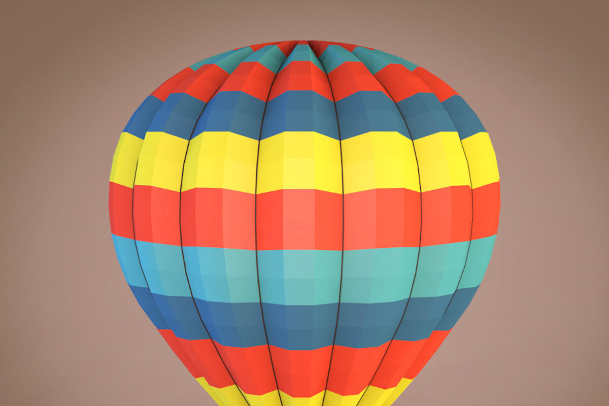 Cartoon Balloon Low Poly, a Cars & Vehicle 3D Model by Low Poly Lab (Photo 1 of 8)