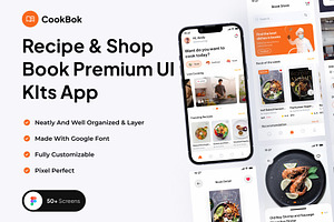 CookBok - Recipe Premium UI KIts App