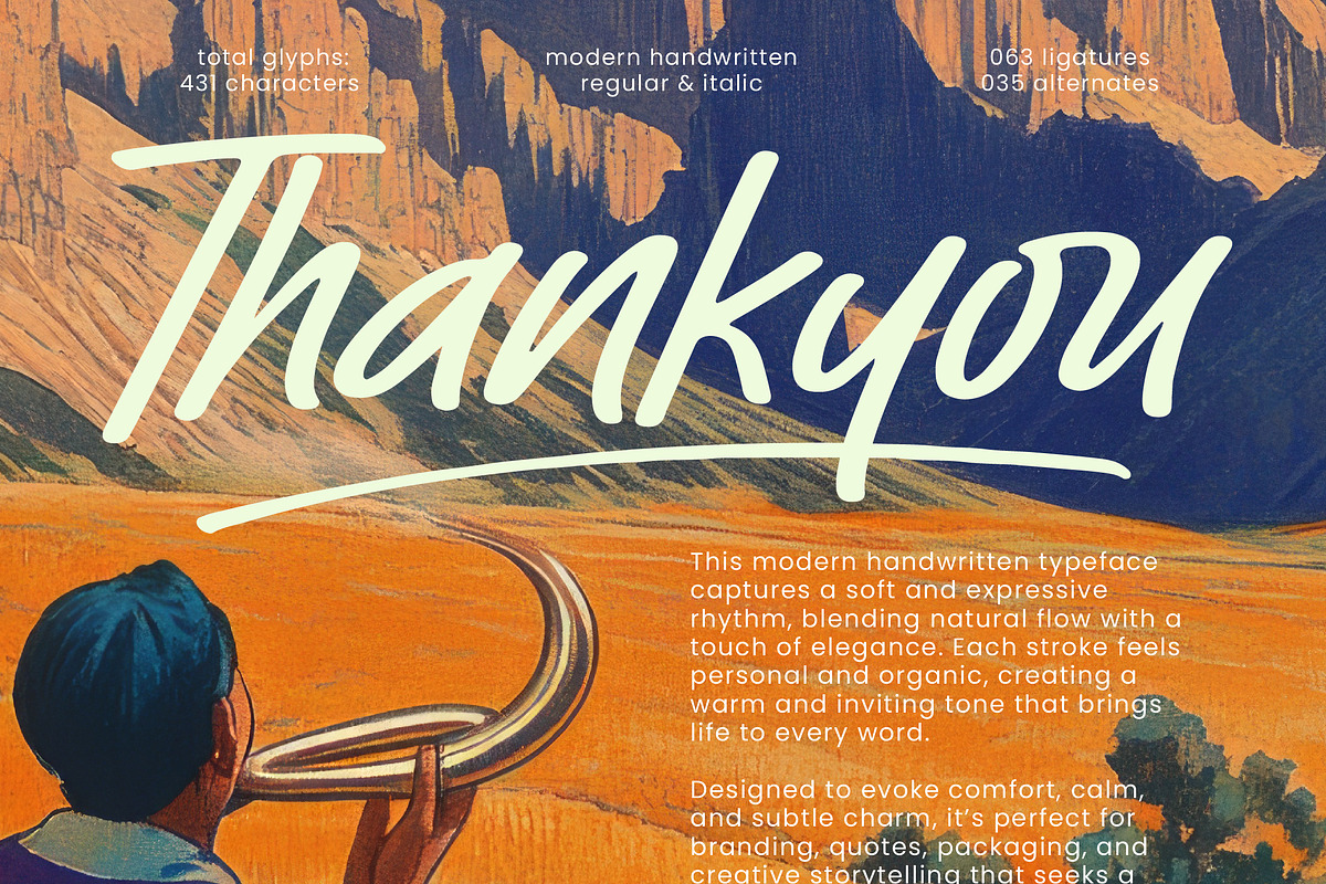 Cattalone Modern Handwritten Font, a Script Font by Letterena Studios Script (Photo 15 of 15)