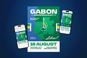 Gabon Independence Day Flyer Set, a Flyer Template by The Good Store (Thumbnail 1 of 2)