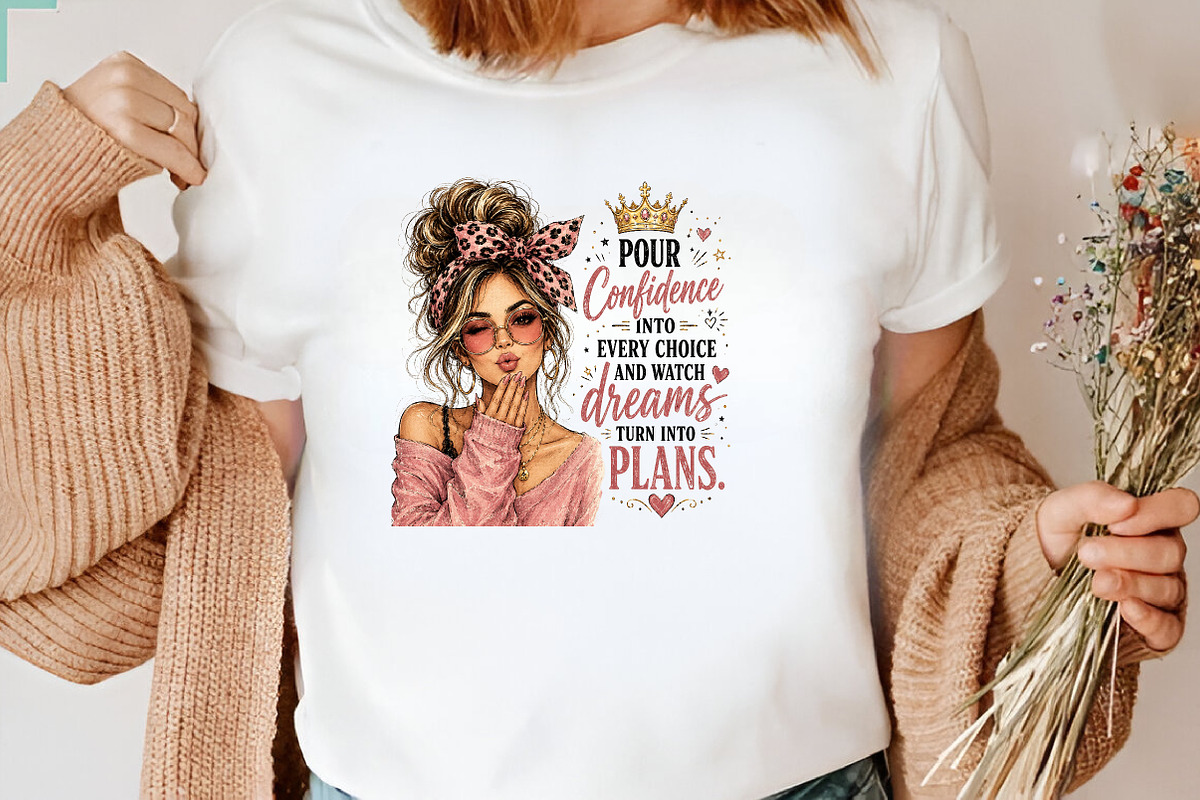 Pour Confidence Pink Leopard Messy, a Seasonal Illustration by CraftArtStudio (Photo 3 of 4)
