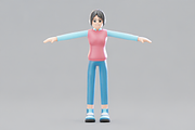 Female Avatar 3D Character Model, a Characters & Person 3D Model by Dudukbersama (Thumbnail 5 of 7)