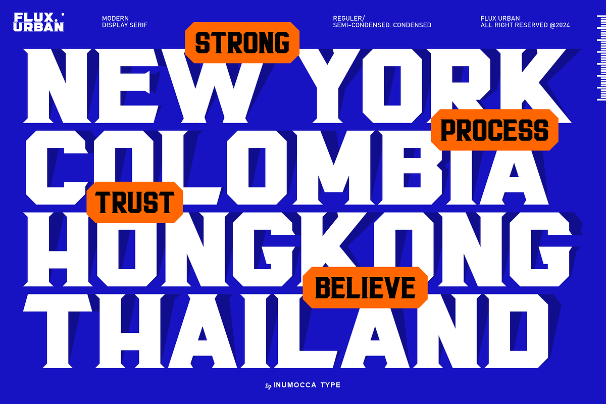 Flux Urban, a Serif Font by inumocca_type (Photo 5 of 11)