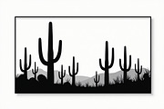 Cactus Desert Landscape Silhouette, an Illustration by abu67222 (Thumbnail 8 of 15)