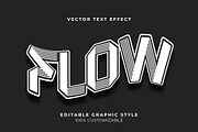 Striped 3D Outline Text Effect, a Templates & Theme by studiogstock (Thumbnail 1 of 2)