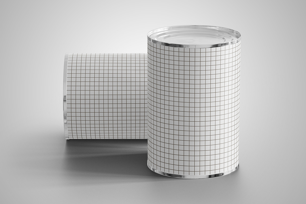Canned Food Mockup 10 PSD Files, a Cups & Container Mockup by Muhazdinata (Photo 19 of 21)