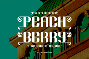 Peach Berry - Funky & Retro Font