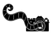 Vintage Camera Film Silhouette, an Object Illustration by yasushie (Thumbnail 9 of 31)