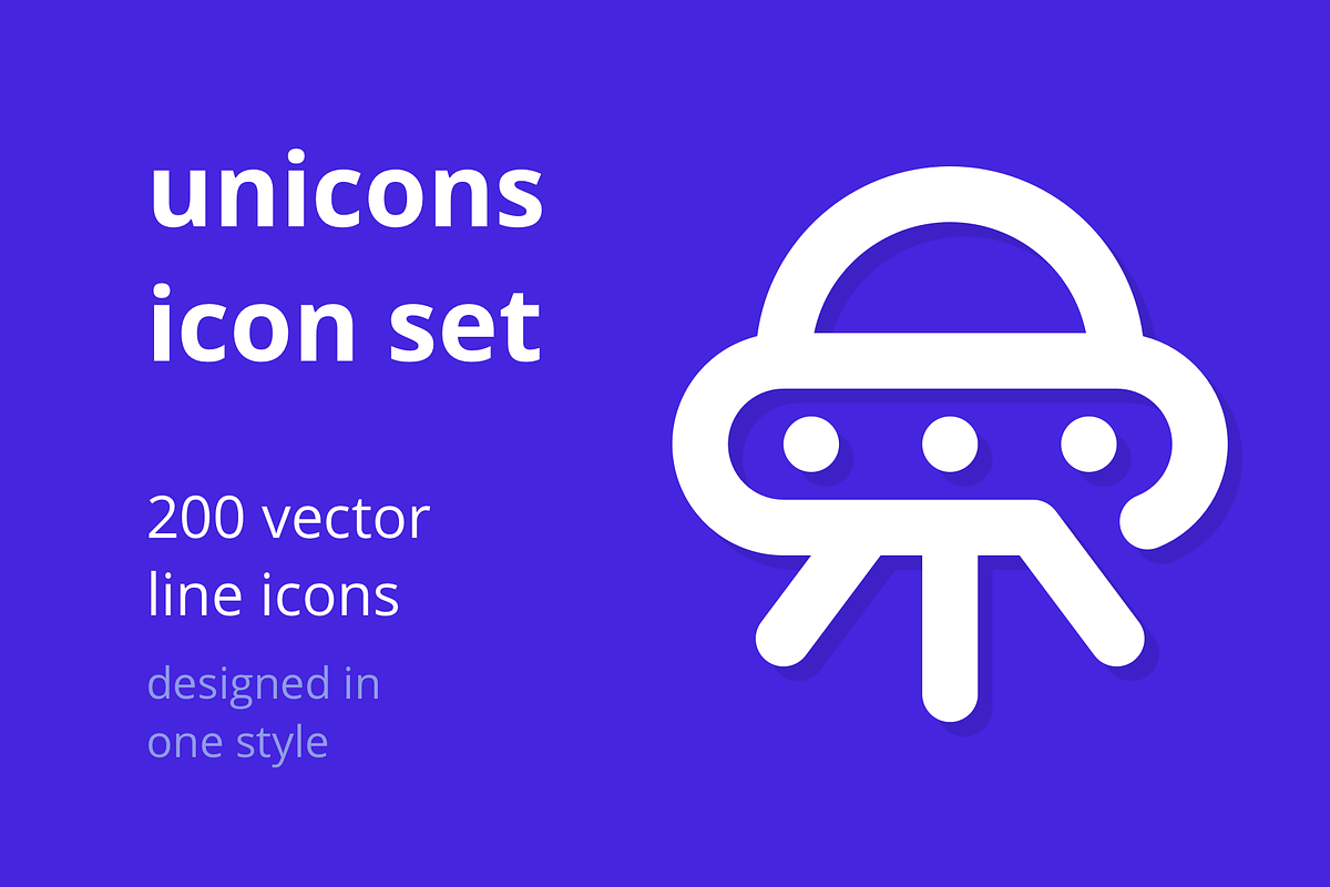 Unicons Icon Set - 200 line icons, an Outline Icon by iconland (Photo 1 of 5)